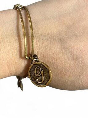 Monogram 'g' Gold-Tone Charm Bangle Bracelet